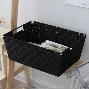 <span class=keywords><strong>Panier</strong></span> de rangement en tissu organisateur de ruban de glace en nylon tissé à la main moderne simple - Product Image 3