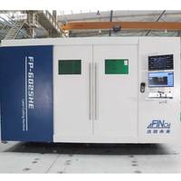 FINCM Machines de découpe laser à fibre CNC pour tôles et plaques d'acier, à couverture intégrale, pour tables doubles, 12 kW, 20 kW, 30 kW, 6025 MS