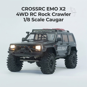 รถบังคับวิทยุ CROSSRC EMO X2 4WD RC Rock Crawler ขนาด 1/8 พร้อมเพลาพอร์ทัล Caugar เกียร์ 2 สปีด ระบบล็อคดิฟเฟอเรนเชียล รถบรรทุกสำหรับมืออาชีพ พร้อมใช้งาน (RTR) - Product Image 1