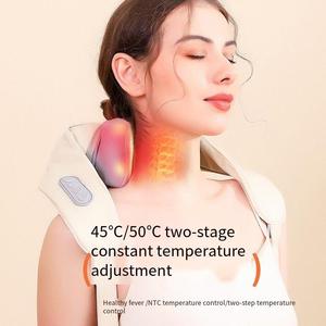 Pemijat bahu dan leher untuk duduk kantor, pemijat kaki pemijat leher dan bahu panas krem pemanas dapat disesuaikan isi ulang - Product Image 3