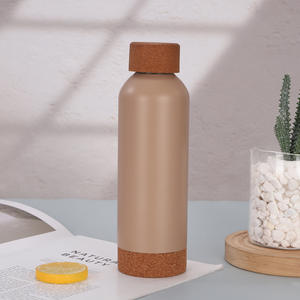 Bouteille d'eau de sport créative en acier inoxydable 304 avec couvercle en bambou <span class=keywords><strong>Tasse</strong></span> isolée sous vide à petite bouche Capacité de 500ml - Product Image 6