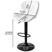 Vente directe d'usine de chaises TUQ 2 pièces/carton & Ergonomiques & 360° °   Tabourets de bar pivotants pour cuisines, salles à manger, bars