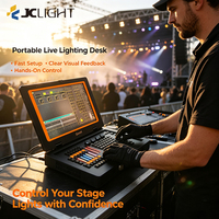 Console de contrôle professionnelle pour éclairage de scène avec flight case