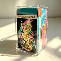 Étui de présentation en acrylique magnétique écologique personnalisé, anti-jaunissement et anti-lumière bleue, pour lot de boosters TCG