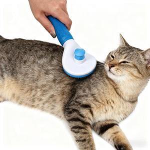 <b>Pet</b> Grooming <b>Brush</b> Set Medium Size Plastic Dual Side For Cat And Dog Hair Removal Convenient Use - Product Image 3