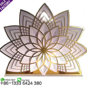 Sino Perfect Furniture Luxury Pvc & Acrylic <b>Mirror</b> Event Banquet Party Decoration White Acrylic Wedding Backdrop Design for Sale - Product Image 1