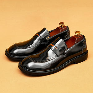 Zapatos de hombre de cuero con punta ancha, los más vendidos - cuero genuino, acabado brillante, estilo casual de negocios, mocasines estilo inglés - Product Image 6