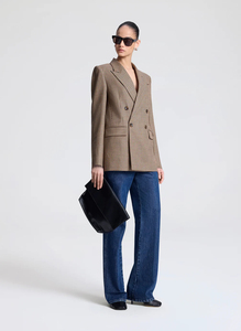<span class=keywords><strong>Blazer</strong></span> a <span class=keywords><strong>Cuadros</strong></span> <span class=keywords><strong>de</strong></span> Alta Calidad Personalizado para <span class=keywords><strong>Mujer</strong></span>, Estilo Ejecutivo, Solapa con Muescas, Mangas Largas, Doble Botonadura, Chaquetas <span class=keywords><strong>de</strong></span> <span class=keywords><strong>Mujer</strong></span> - Product Image 4