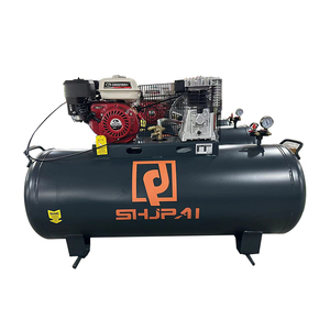 Compresor de Aire Portátil Industrial de Gasolina de 300L del Proveedor Chino, Tipo Pistón, Lubricado, Refrigerado por Aire, con Motor y Bomba Incluidos - Product Image 4