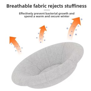 环保跨境圆形猫床适合所有季节透气保暖陀螺沙发宠物床适合猫和狗 - Product Image 4