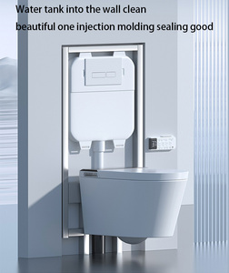 Smart Toilets Foshan Wall Mounted Toilet Bided Build in Auto Open Smart Toilet Black Wall Mount 888-A Auto Open Smart Toilet Bla - Product Image 5