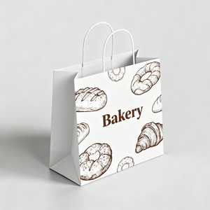 Personalized Your logo to Go Bread Restaurant Bakery Takeout Bag <b>Biodegradable</b> Food Bolsas De Papel Kraft <b>Paper</b> Takeaway Bag - Product Image 4