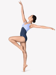 Justaucorps de gymnastique personnalisé bleu roi pour adultes et jeunes filles, à manches longues, motif étoile, tenue de danse scintillante avec strass, en Spandex/Polyester - Product Image 5