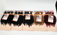 Extensions de cheveux 100% Kanekalon 3X Marley Ghana Twist pré-étirées 16 pouces, effet afro bouclé volumineux, pour tresses au crochet en vrac