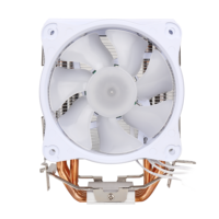 SAMA Prêt à expédier Refroidisseur de processeur universel 9 cm pour plateformes AMD et INTEL, radiateur de refroidissement par air en cuivre pour PC, ventilateur de refroidissement CPU
