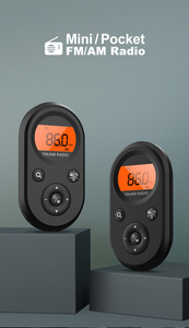 Radio FM AM Mini Portatile con Ricarica USB-C, Display Retroilluminato e Clip per Riunioni, Passeggiate e Uso Domestico - Product Image 3
