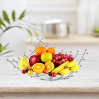 Corbeille et bol à fruits en métal, ensemble de rangement décoratif moderne pour comptoirs de cuisine, table, garde-manger, légumes et collations