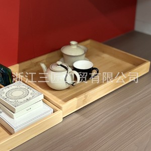 Boîte de rangement en bambou Ruoyi 23L, organiseur de service à thé, design moderne et simple - Product Image 4
