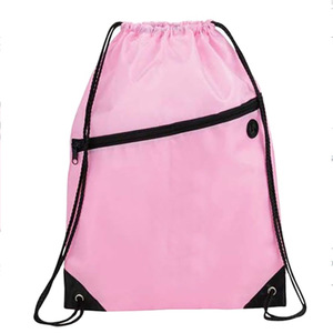Custom Outdoor Sports Zipper Bag Fashionable Waterproof Polyester <strong>Drawstring</strong> <strong>Backpack</strong> with Earphone Hole for Gift - Product Image 2