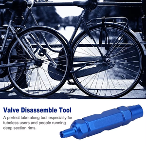 Outil multifonctionnel de retrait de <span class=keywords><strong>valve</strong></span> <span class=keywords><strong>Schrader</strong></span>/Presta - Prolongateur de <span class=keywords><strong>valve</strong></span> compact 54 mm et outil de réparation de pneus <span class=keywords><strong>tubeless</strong></span>/à chambre à air - Product Image 3