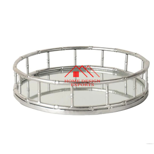 Bandeja de tocador de latón, decoración de tocador de forma redonda, decoración del hogar más vendida, última Decoración - Product Image 3