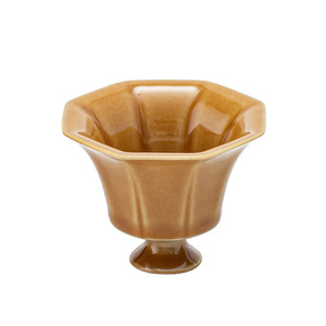 Ensemble tasse à thé et soucoupe en céramique, forme irrégulière, style rétro, pour le thé de l'après-midi, origine Dehua - Product Image 5