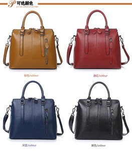 Bolsos de Moda para Mujer, Bolsos de Mano de Cuero Genuino, Bolsos de Hombro Vintage para Mujer - Product Image 3