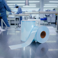 Sachets autoclavables jetables certifiés CE, rouleau de 100 m pour instruments dentaires, consommables de stérilisation manuelle à la vapeur