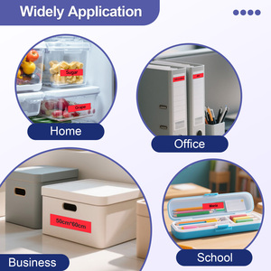 Ruban d'impression pour étiqueteuse Orison compatible <span class=keywords><strong>TZE</strong></span>-431 TZ431 12 mm noir sur rouge, cassette de ruban pour étiqueteuse Brother P-touch - Product Image 5