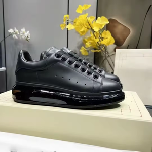 Chaussures pour hommes de créateur originales, baskets en cuir noir de haute qualité, chaussures décontractées pour femmes, chaussures de marche en plein air avec semelle en caoutchouc - Product Image 3