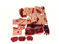 Kit de simulation de traumatisme médical d'urgence pour la formation aux premiers secours EMS, la formation en soins infirmiers et les exercices de sauvetage en cas de catastrophe