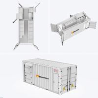 Conteneur de stockage de batterie LiFePO4 au lithium-ion OEM ESS 100 kWh/200 kWh, système de stockage d'énergie solaire 1 MW pour usage industriel, 6000 cycles