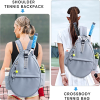 Sac de pickleball léger pour femmes et hommes, sac de sport à bandoulière, idéal pour le tennis et le pickleball, cadeaux, sac de pickleball