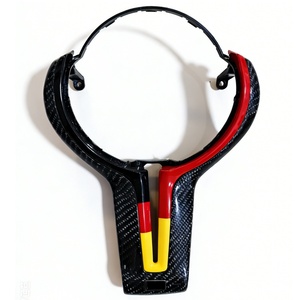 Cubierta Decorativa para el Panel del Volante en Fibra <span class=keywords><strong>de</strong></span> Carbono Real para BMW F36 E87 F11 M4 F82 M340i F22 E91 X5 - Product Image 2