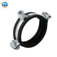 Collier de serrage UTT61 en caoutchouc avec coussinet pour l'assemblage et la suspension des conduites d'eau chaude et potable