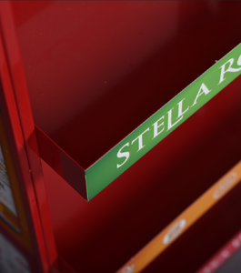 Exhibidor Metálico de Pie con Múltiples Niveles, Cestas y Pancarta Superior para Refrigerios y Bebidas en Tiendas Minoristas - Product Image 6