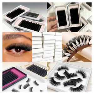 Fournitures en gros pour extensions de cils individuels en cachemire, plateaux d'extensions de cils en soie volume velours à marque privée avec logo personnalisé - Product Image 4