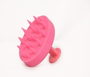 Silicone <b>Round</b> Scalp Massage <b>Brush</b> Waterproof Hair Care Tool for Scalp Stimulation and Relaxation - Product Image 3