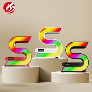 ลำโพงพกพา รุ่นใหม่ รูปทรง S-shape A936 สำหรับ V5.3 RGB LED 10W IPX2 กันน้ำ พร้อมไมโครโฟนคาราโอเกะ 2 ตัว - Product Image 1