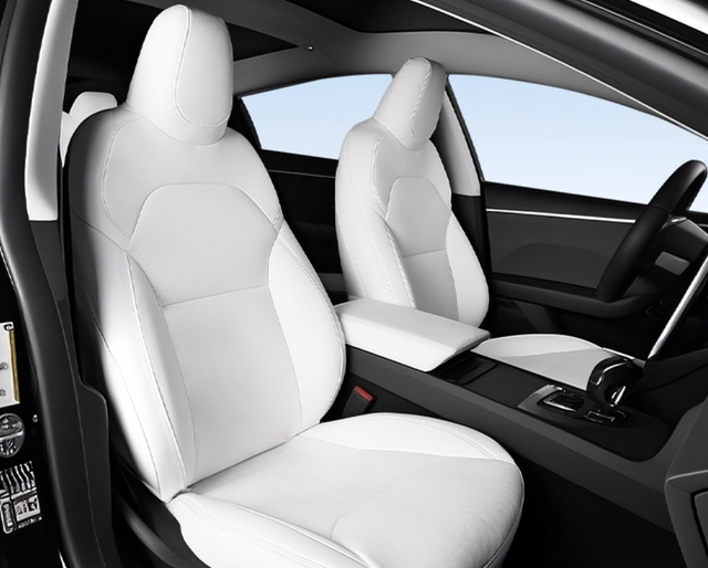 YLC 2025 Manufacturer Customized Breathable High Quality Leather Waterproof Car Seat Covers Full Set for Tesla 4 Seasons