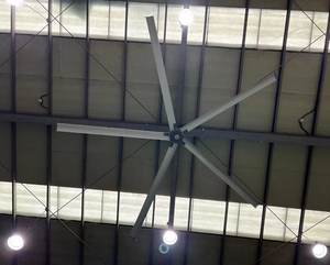 Grand ventilateur de plafond HVLS 10 pieds (3 m) 220 V pour entrepôt, refroidissement industriel, fort débit d'air, contrôle de vitesse à fréquence variable - Product Image 2