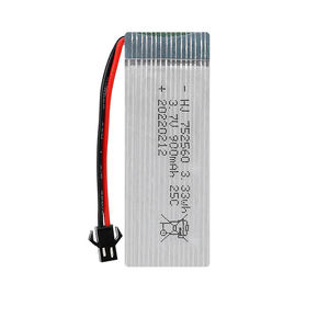 Factory <strong>3</strong> 7V 900mAh 25C 752560 Lithium Polymer Lipo Battery Pack for RC Planes - Product Image 6