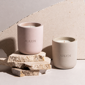 AIKUN Luxury Custom Logo Ceramic Jar Natural Plant Oil Pure Aromatherapy <b>Candle</b> Soy Wax Scented <b>Candle</b> with Gift Box - Product Image 1