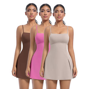 7080กระโปรงแขนกุดระบายอากาศได้ดีของผู้หญิงกระโปรงกอล์ฟหลังเปิดหลังชุดวิ่งเล่นเทนนิสโยคะสำหรับฤดูร้อน - Product Image 6