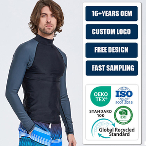 Camiseta de Protección Solar ODM OEM, Elástica en 4 Direcciones, Transpirable, UPF 50+, Secado Rápido, Manga Larga para Hombre, para Natación, Surf, Kayak - Product Image 1