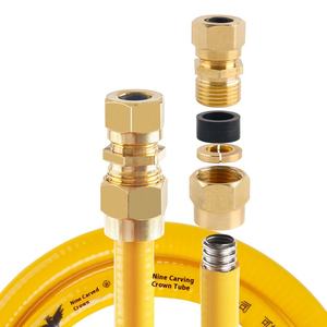 مفصل نحاسي من الفولاذ المقاوم للصدأ مع ضغط عالٍ قابل للإزالة طبيعي - Product Image 1