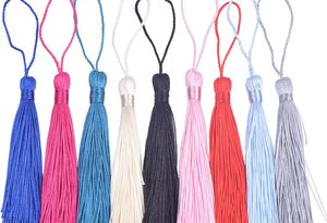 Llavero de joyería con borla de seda en stock, borla de seda gruesa - Product Image 4