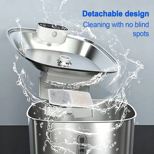 Scratch Resistant Stainless Steel Pet Water Fountain Simple Disassembly Clean <b>Cat</b> Dog Fountain - Product Image 4