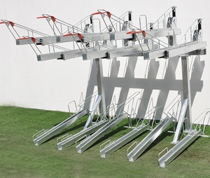 Portabiciclette su misura <span class=keywords><strong>a</strong></span> due piani con ciclo zincato <span class=keywords><strong>a</strong></span> due piani portabiciclette Multiple portabiciclette/telaio per biciclette - Product Image 2