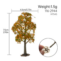 Arbre de rue quatre saisons à l'échelle HO et N, modèle architectural, arbre pour diorama ferroviaire, matériel de bricolage pour table de sable